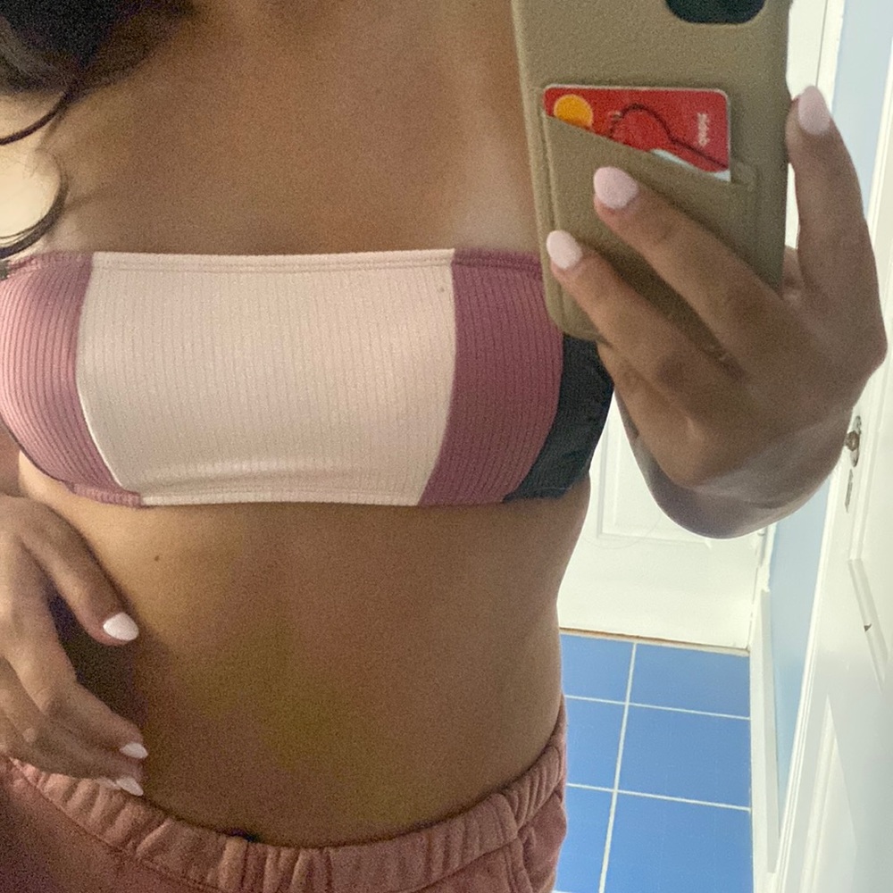 Never worn strapless bikini top